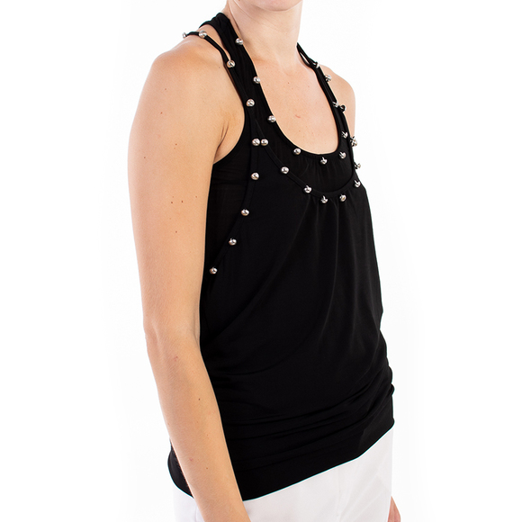 JO NO FUI BLACK TANK-TOP | WOMENS SIZE S - Picture 3 of 5